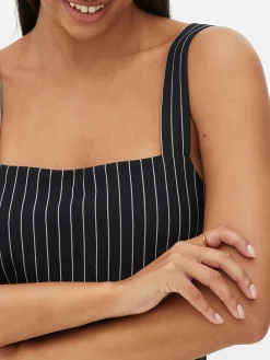 Jumpsuits Und Playsuits|Primark Ärmelloser Jumpsuit Mit Streifen Schwarz