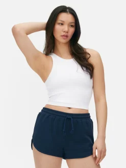Tops Und T-Shirts|Primark Ärmelloses, Geripptes Racerback-Top Weiß