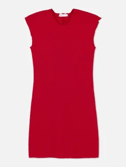 Kleider|Primark Ärmelloses, Strukturiertes Bodycon-Minikleid Rot