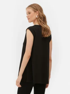 Tops Und T-Shirts|Primark Ärmelloses Trägertop Mit V-Ausschnitt Schwarz