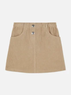 Röcke|Primark Rock Aus Cord Mit Tasche Steinfarben