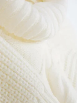 Pullover Und Cardigans|Primark Rollkragenpullover Mit Zopfmuster Cremefarben
