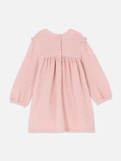 Kleider Und Röcke|Primark Rüschenkleid In Knitteroptik Rosa