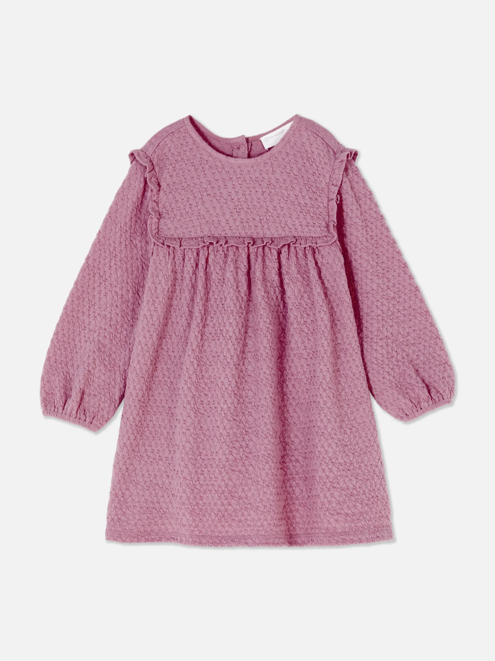 Kleider Und Röcke|Primark Rüschenkleid In Knitteroptik Violett