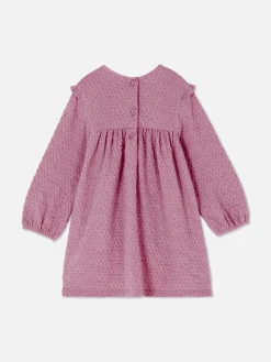 Kleider Und Röcke|Primark Rüschenkleid In Knitteroptik Violett