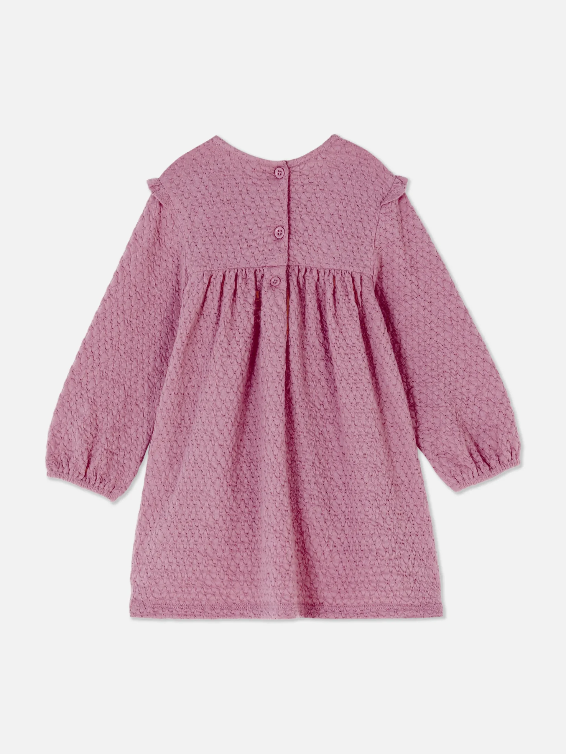 Kleider Und Röcke|Primark Rüschenkleid In Knitteroptik Violett
