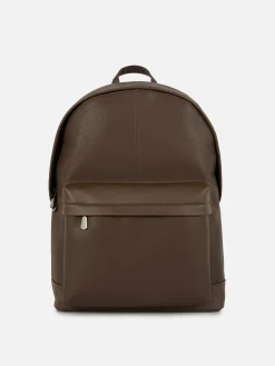Taschen Und Portemonnaies|Primark Rucksack Aus Kunstleder Schokoladenbraun