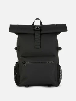 Taschen Und Portemonnaies|Primark Rucksack Mit Eingerollter Öffnung Schwarz