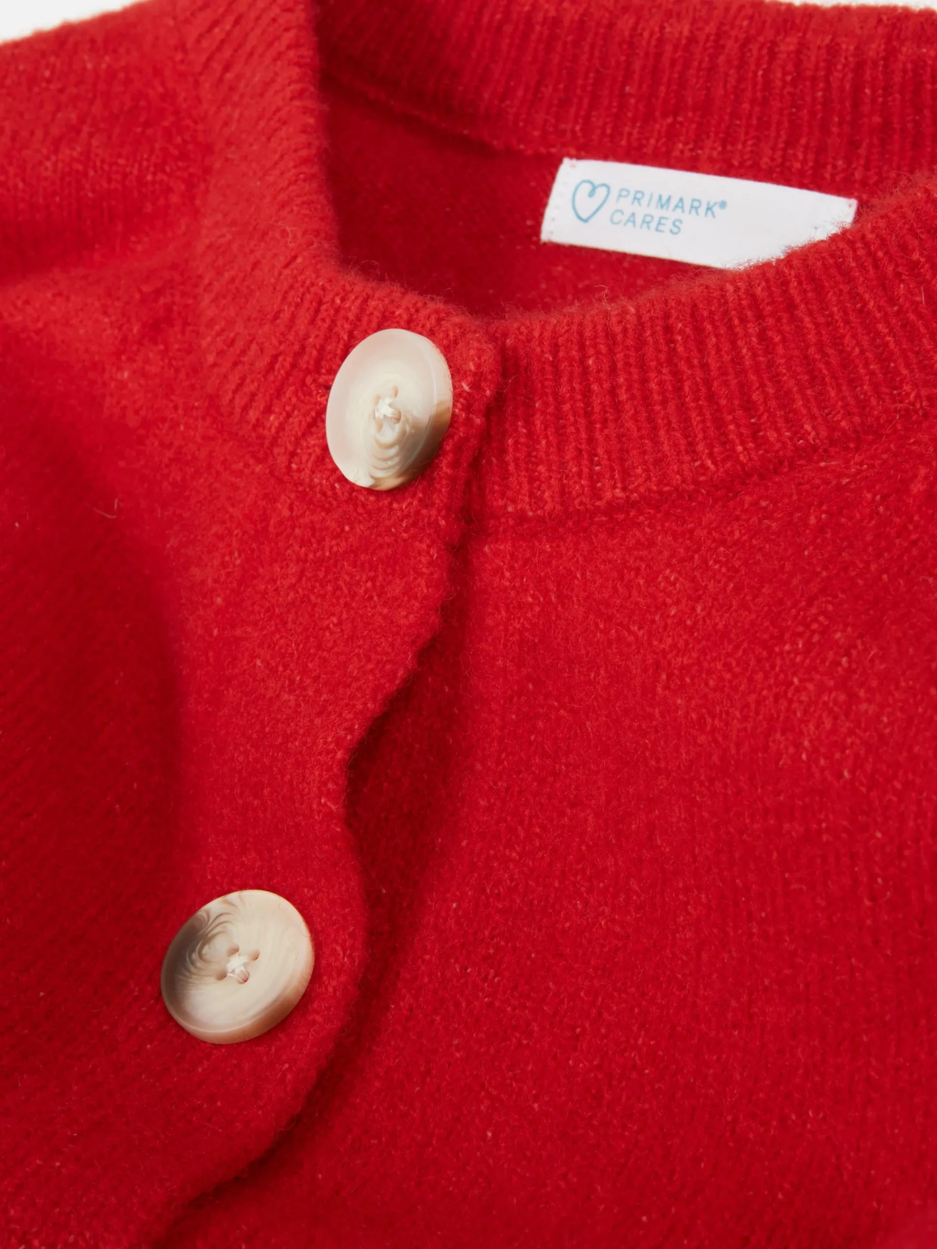 Pullover Und Cardigans|Primark Rundhals-Cardigan Mit Knopfleiste Rot