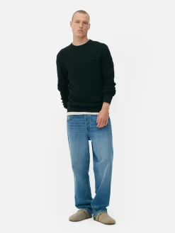 Pullover Und Cardigans|Primark Rundhalspullover Mit Korbstruktur Schwarz