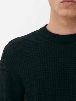 Pullover Und Cardigans|Primark Rundhalspullover Mit Korbstruktur Schwarz
