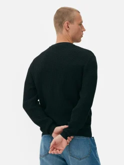 Pullover Und Cardigans|Primark Rundhalspullover Mit Korbstruktur Schwarz