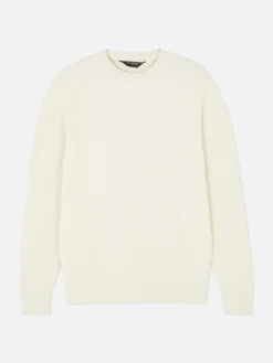 Pullover Und Cardigans|Primark Rundhalspullover Mit Korbstruktur Ecrufarben
