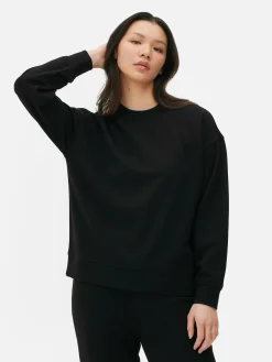 Loungewear|Hoodies Und Sweatshirts|Primark Rundhals-Sweatshirt Schwarz