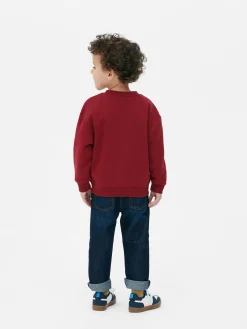 Hoodies Und Sweatshirts|Primark Rundhals-Sweatshirt Mit Grafik Burgunderrot