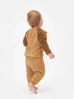 Schlafanzüge Und Nachtwäsche|Primark Schlafanzug Aus Fleece Mit Bären-Print Braun