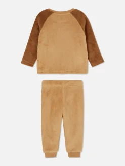 Schlafanzüge Und Nachtwäsche|Primark Schlafanzug Aus Fleece Mit Bären-Print Braun