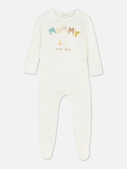 Babygirls Und Strampler|Primark Schlafanzug Mit Mummy And Me-Schriftzug Weiß