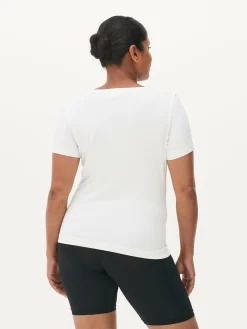 Schlafanzugoberteile|Primark Schlafanzugtop Mit U-Ausschnitt Für Die Wechseljahre Weiß