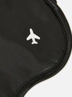 Reiseaccessoires|Primark Schlafmaske Mit Reisemotiv Schwarz