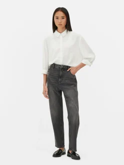 Denim|Jeans|Primark Schmal Geschnittene Jeans Mit Geradem Bein Dunkelgrau