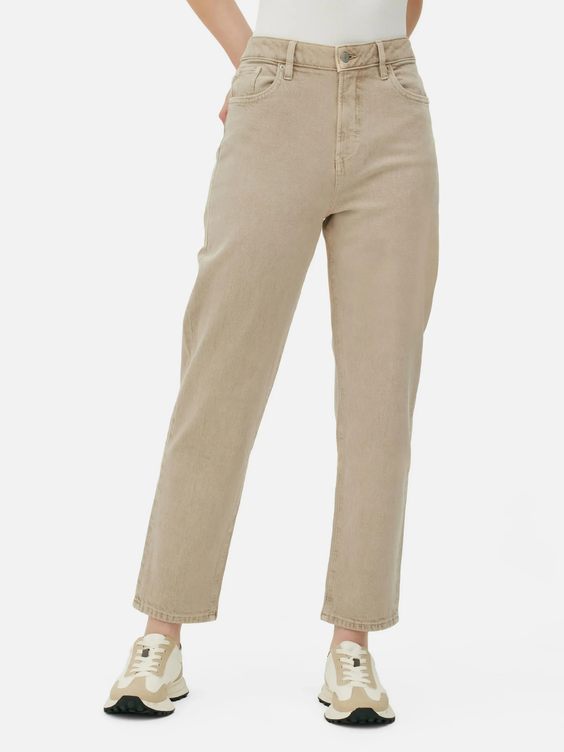Denim|Jeans|Primark Schmal Geschnittene Jeans Mit Geradem Bein Sandfarben