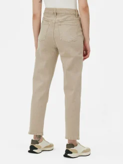 Denim|Jeans|Primark Schmal Geschnittene Jeans Mit Geradem Bein Sandfarben