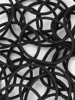 Haarschmuck|Primark Schmale Haargummis, 60er-Pack Schwarz