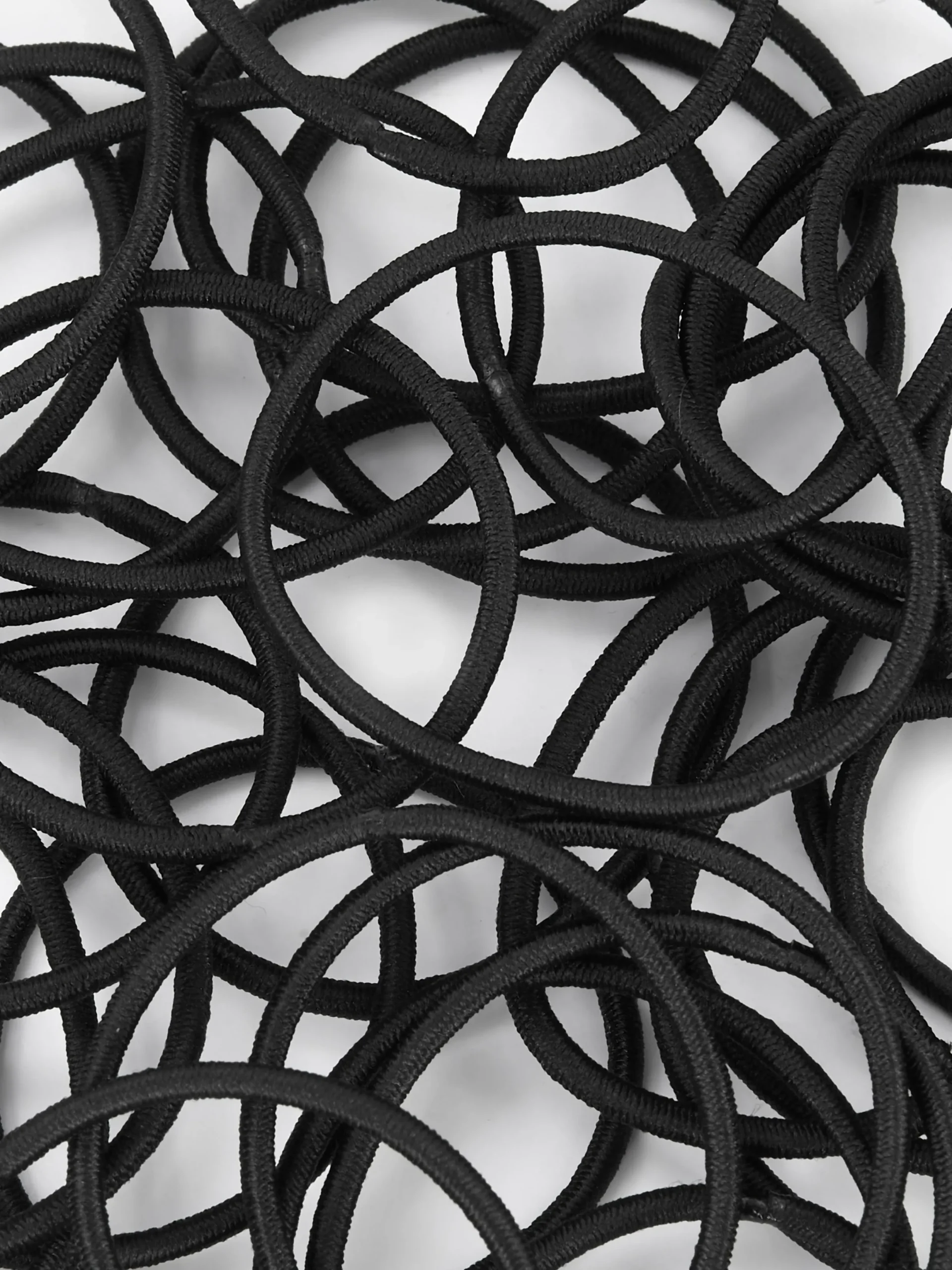 Haarschmuck|Primark Schmale Haargummis, 60er-Pack Schwarz