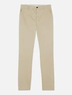 Hosen|Primark Schmale Stretch-Chinohose Steinfarben