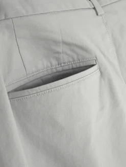 Hosen|Primark Schmale Stretch-Chinohose Hellgrau