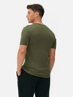 Tops Und T-Shirts|Primark Schmales „Kem“ T-Shirt Khakifarben