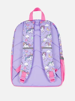 Taschen|Primark Schulrucksack Mit 3D-Einhorn-Design Rosa