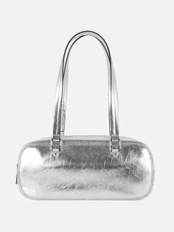 Taschen Und Portemonnaies|Primark Schultertasche Mit Falten Silber