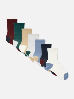 Socken|Primark Söckchen In Blockfarben, 7er-Pack Multi