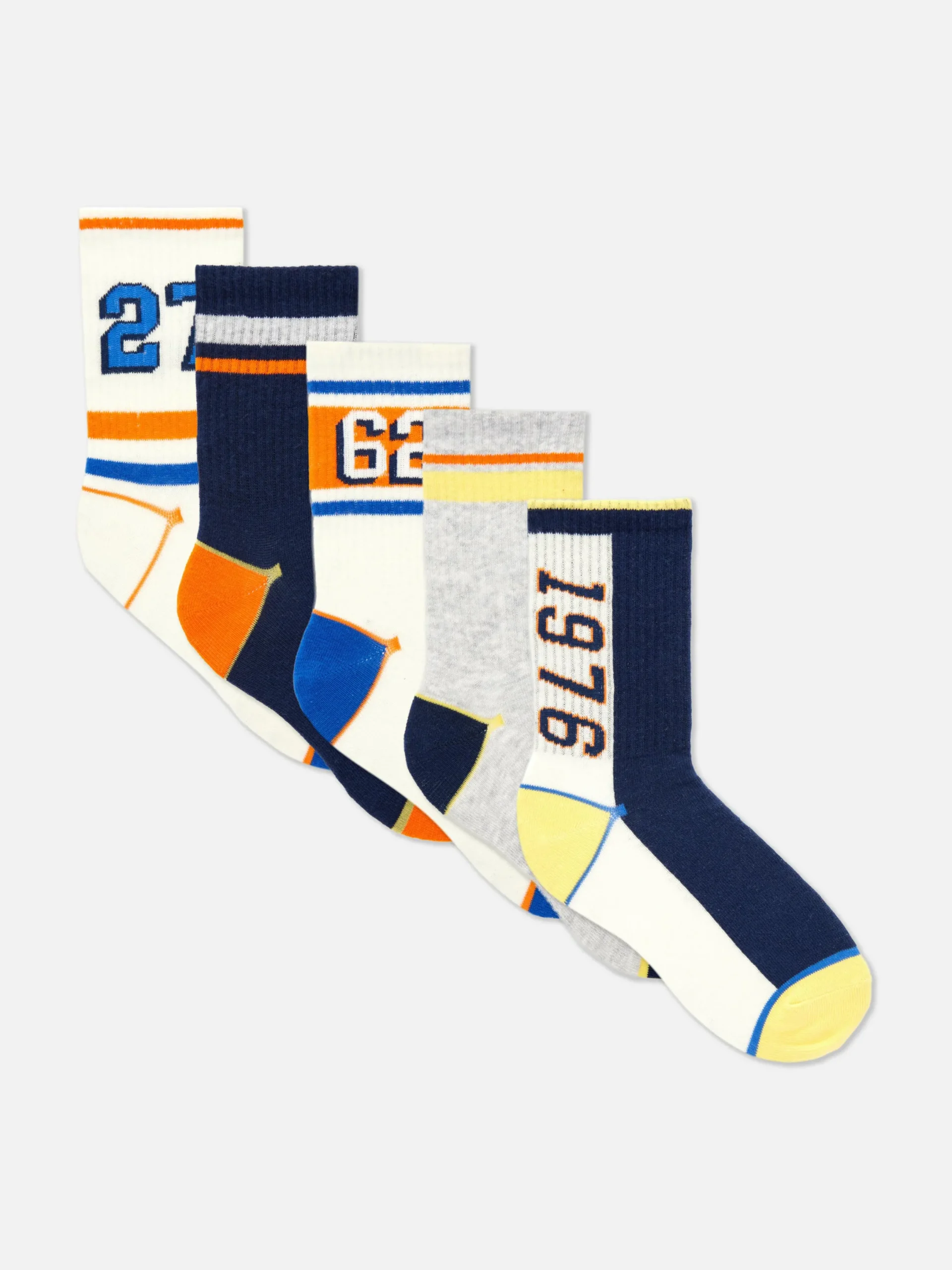 Socken|Primark Söckchen Mit College-Print, 5er-Pack Multi