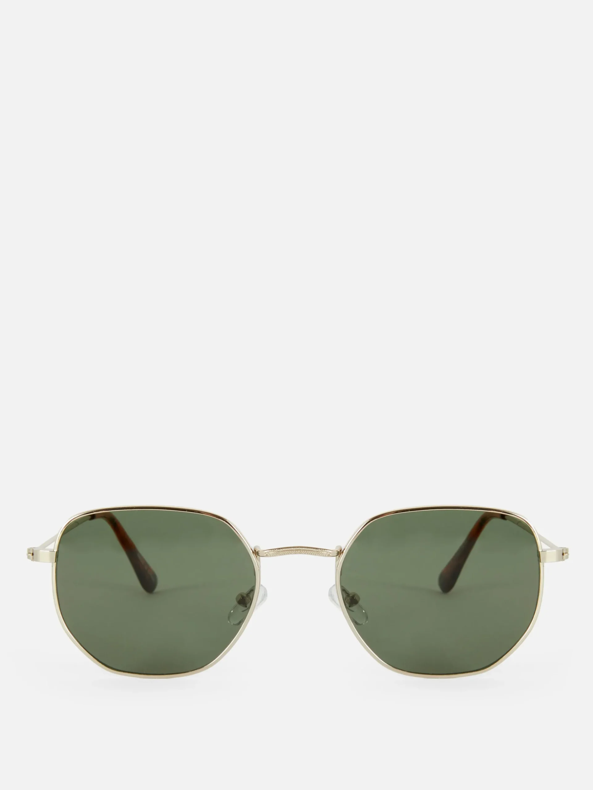 Sonnenbrillen|Primark Sechseckige Sonnenbrille Mit Metallrahmen Grün