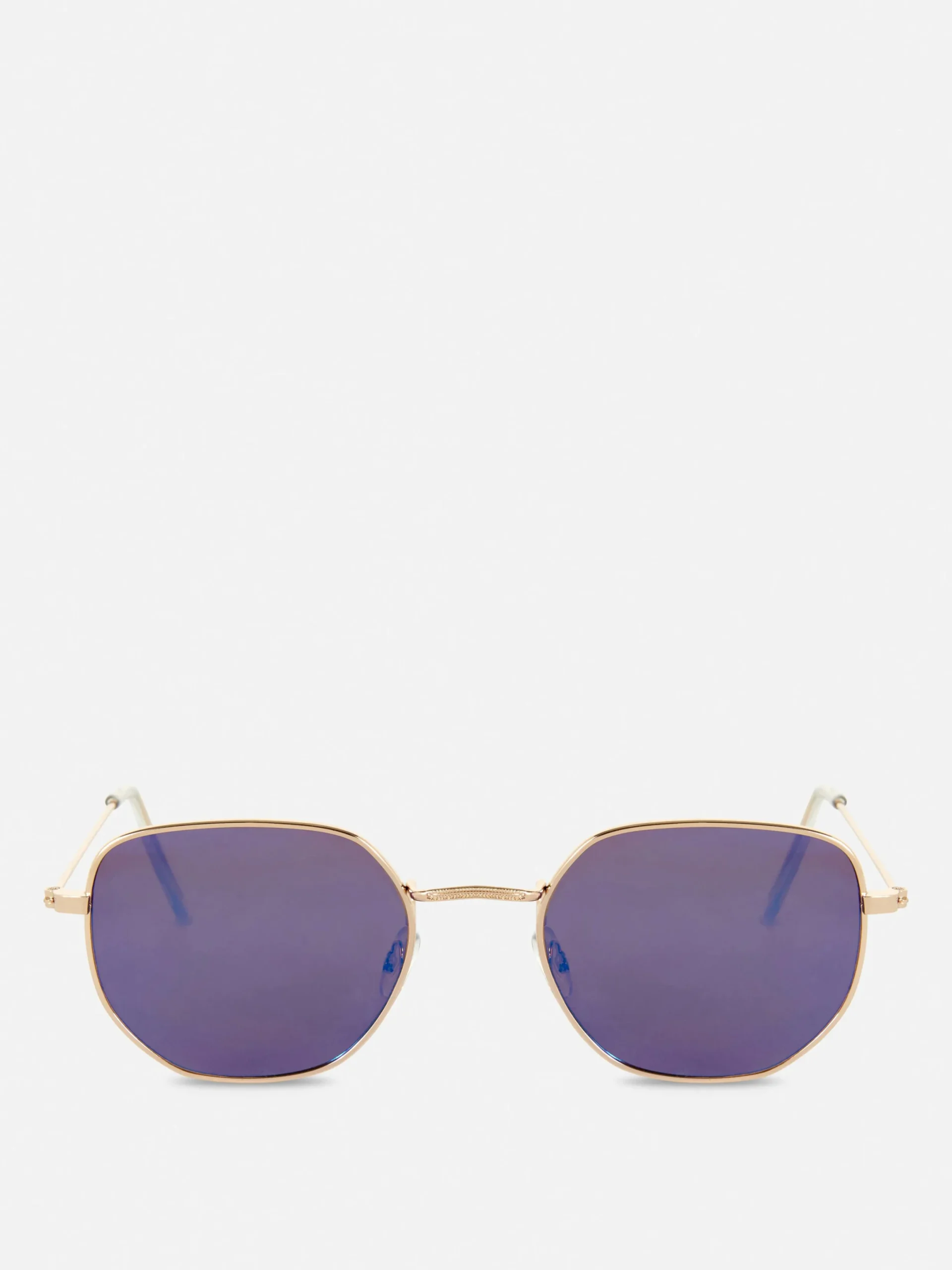 Sonnenbrillen|Primark Sechseckige Sonnenbrille Mit Metallrahmen Blau