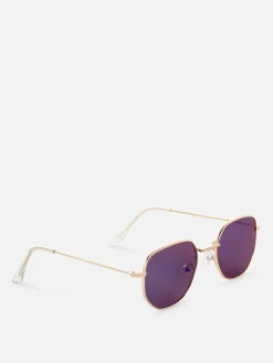 Sonnenbrillen|Primark Sechseckige Sonnenbrille Mit Metallrahmen Blau