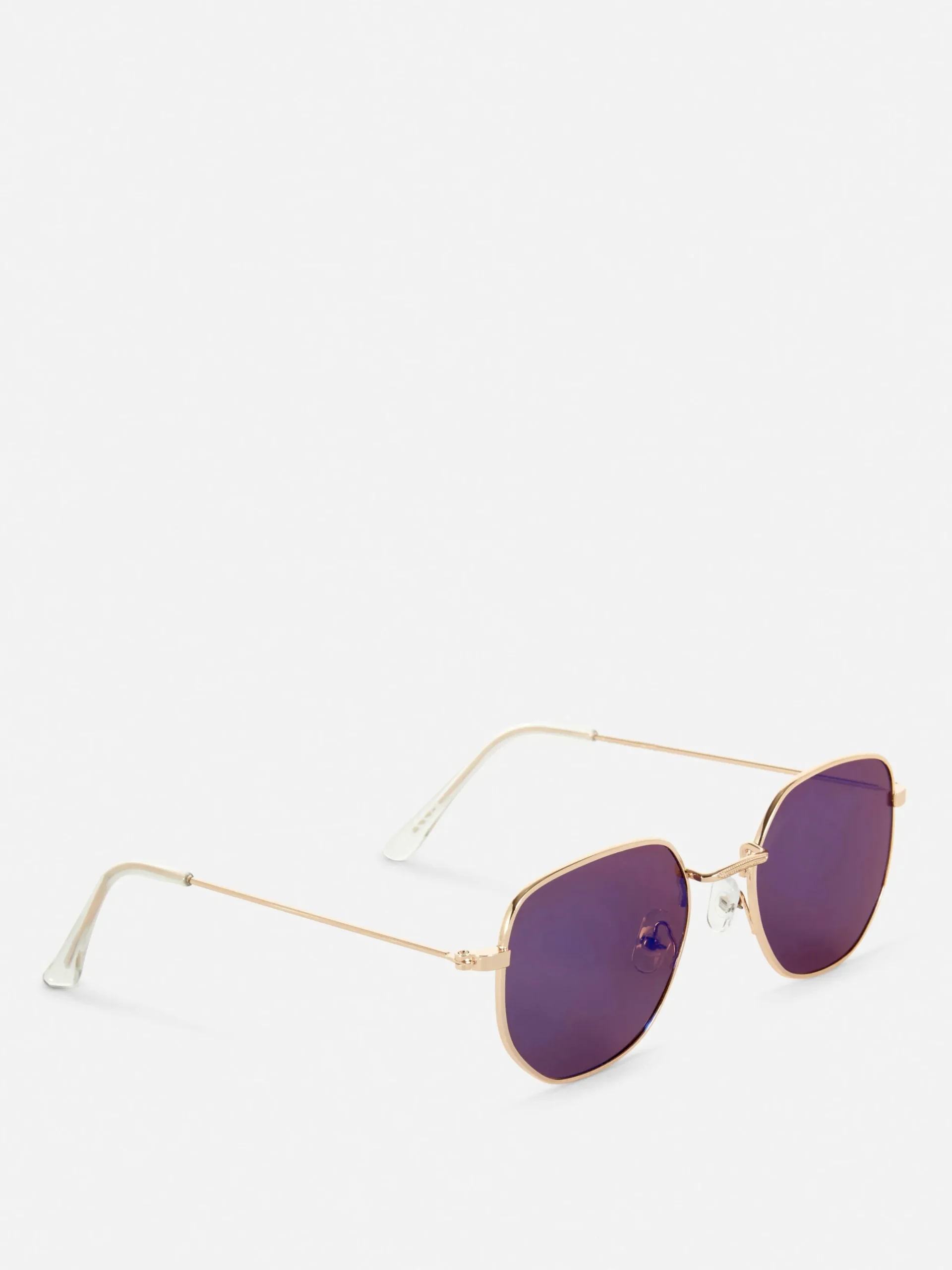 Sonnenbrillen|Primark Sechseckige Sonnenbrille Mit Metallrahmen Blau