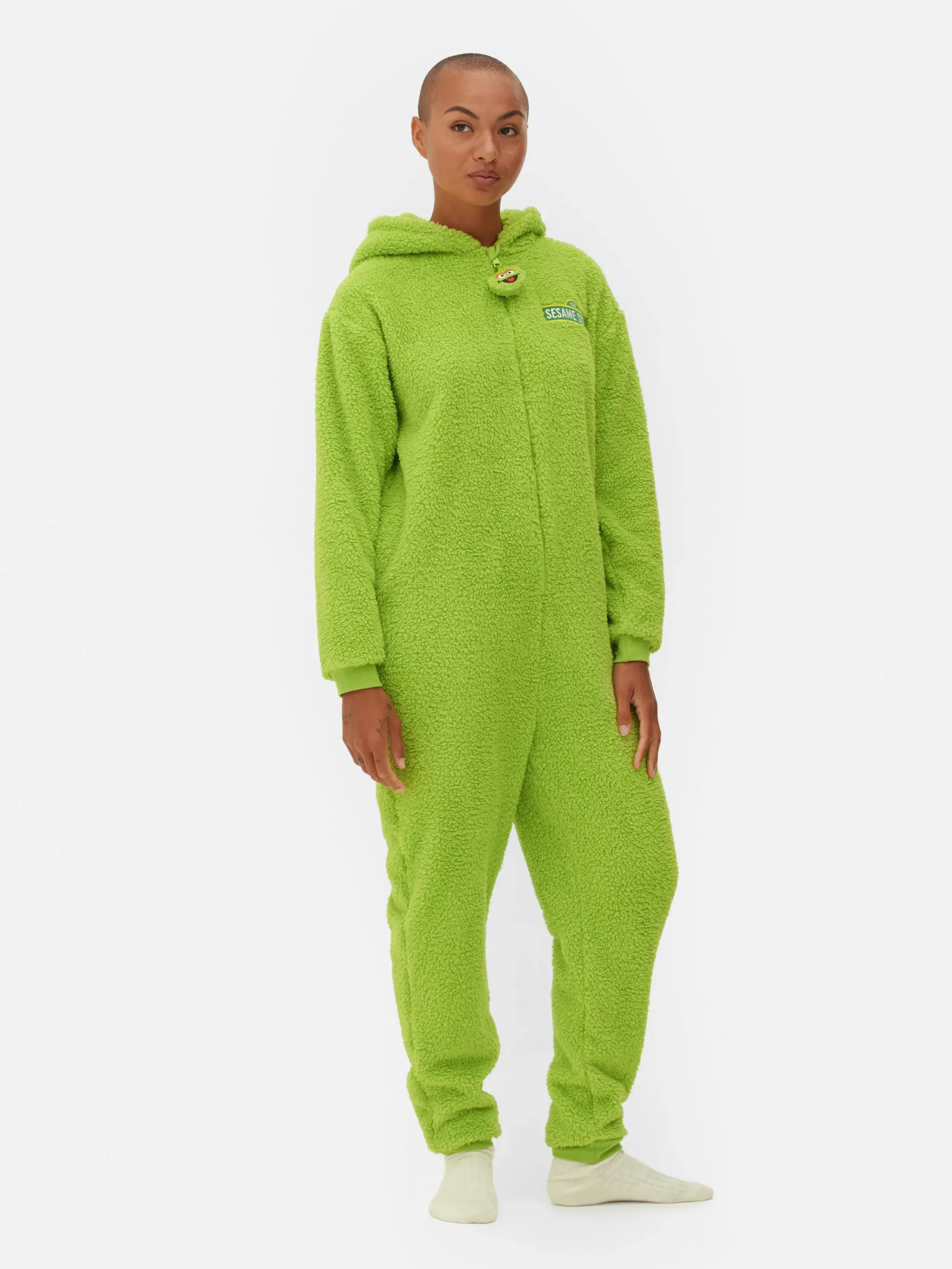 Snuddies Und Einteiler|Primark „Sesamstraße“ Einteiler Für Damen Grün