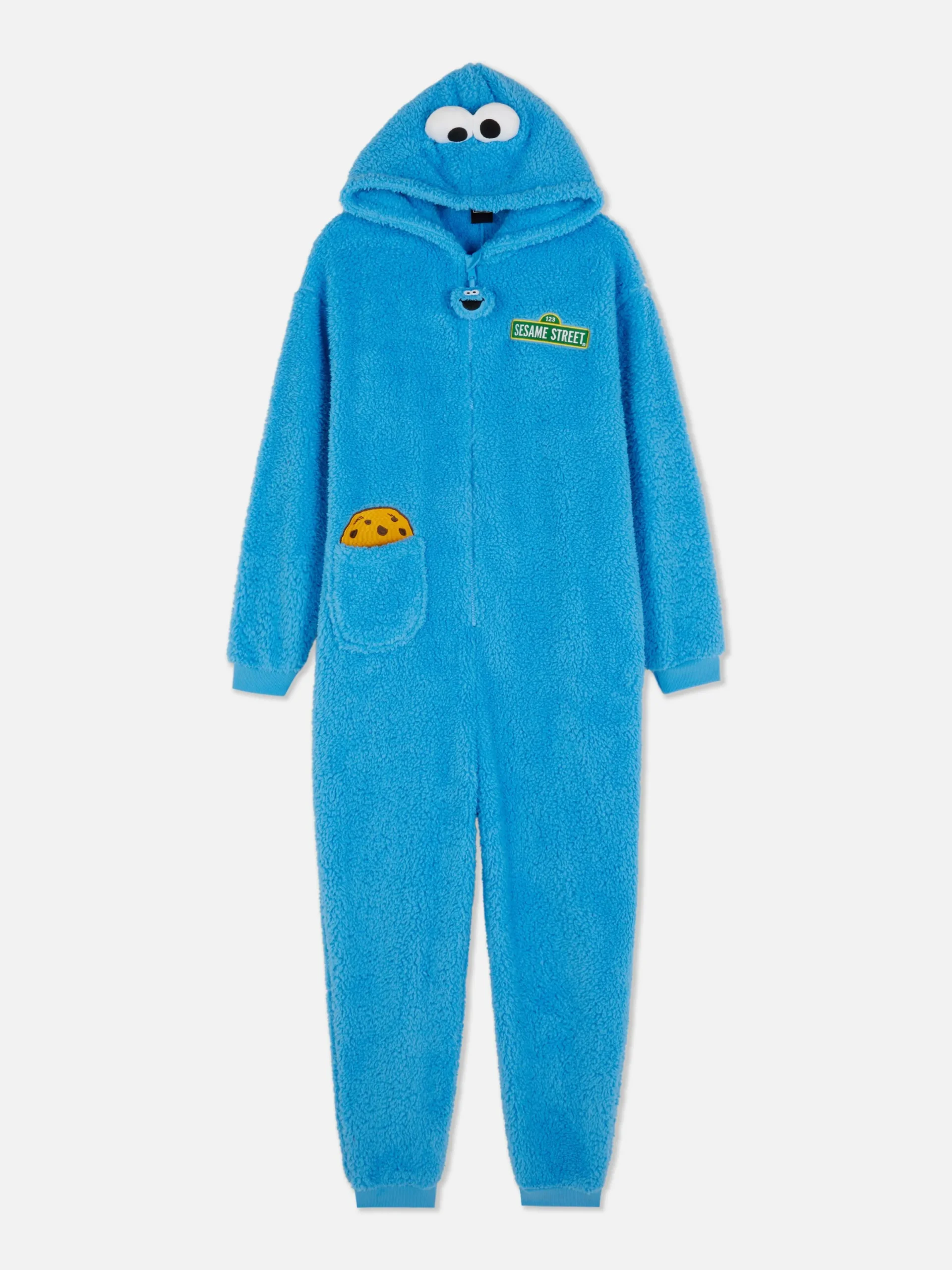 Snuddies Und Einteiler|Primark „Sesamstraße“ Einteiler Für Damen Blau