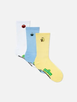 Socken|Primark „Sesamstraße“ Socken, 3er-Pack Gelb