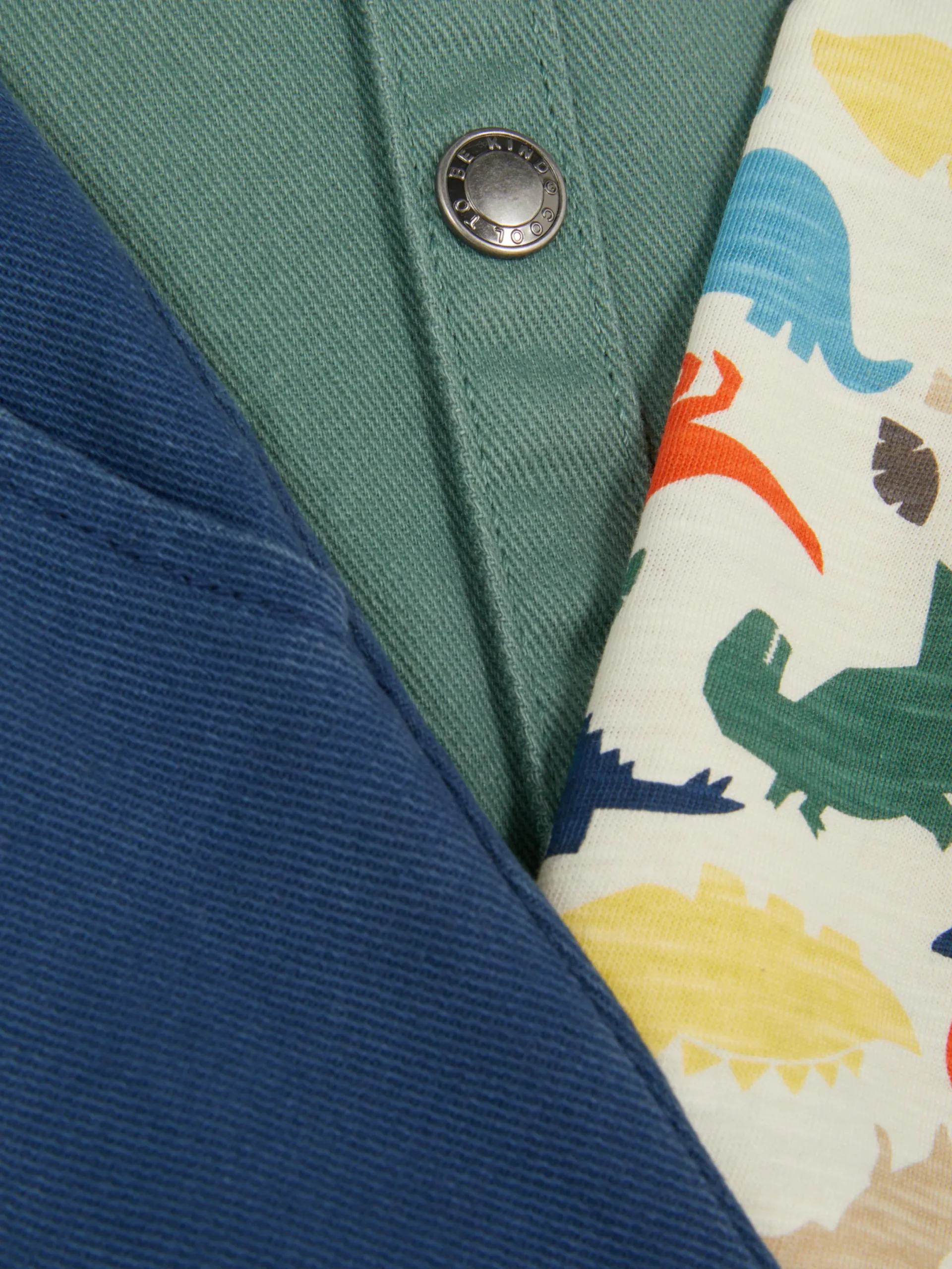 Sets Und Outfits|Primark Set Aus Dinosaurier-T-Shirt, Chinohose Und Hemdjacke Grün