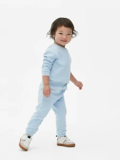Sets Und Outfits|Primark Set Aus Strukturiertem Sweatshirt Und Jogginghose Blau