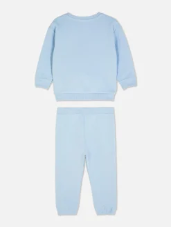 Sets Und Outfits|Primark Set Aus Strukturiertem Sweatshirt Und Jogginghose Blau