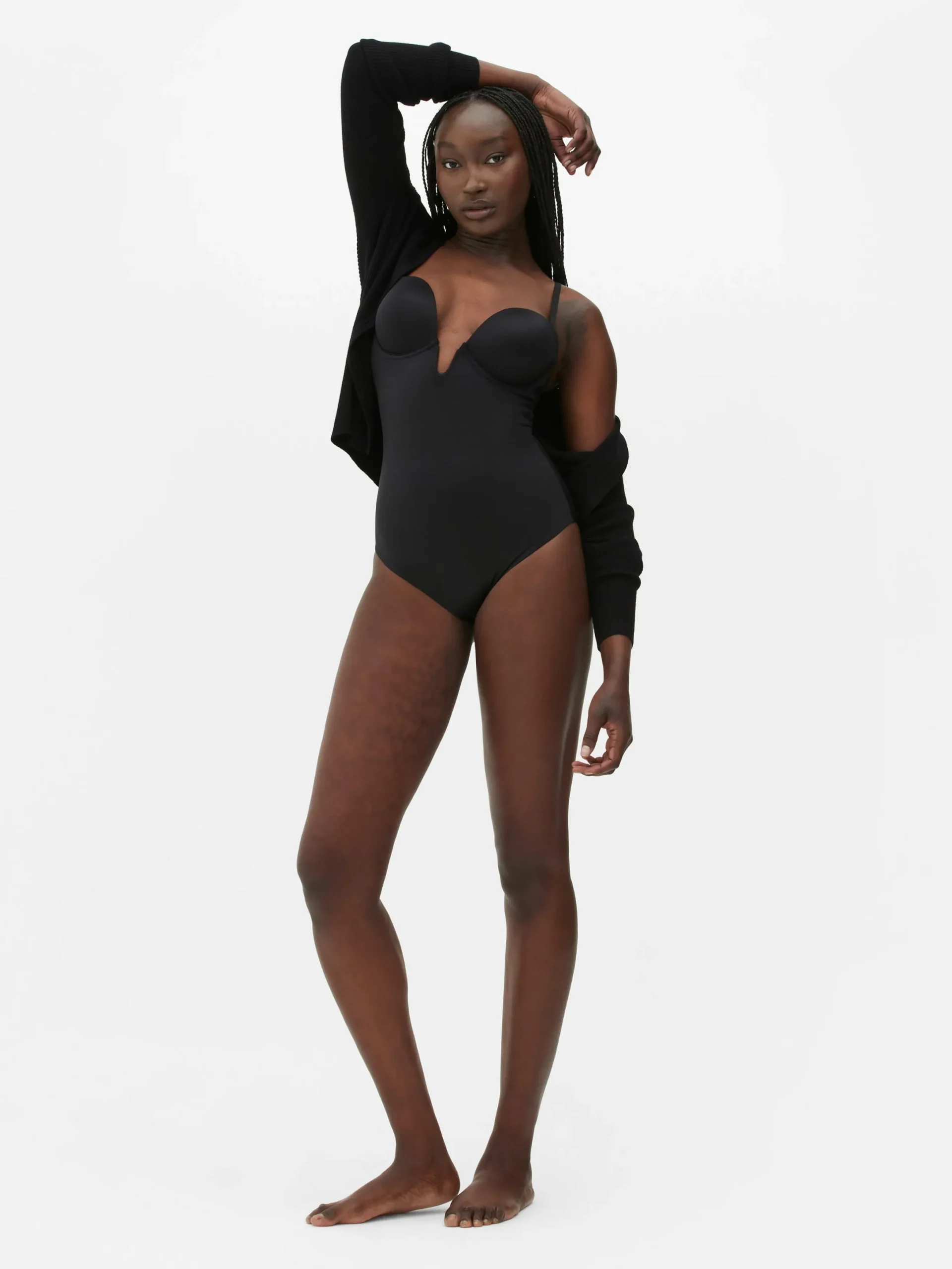 Shapewear|Primark Shapewear-Body Mit Körbchen Und Tiefem Ausschnitt Schwarz