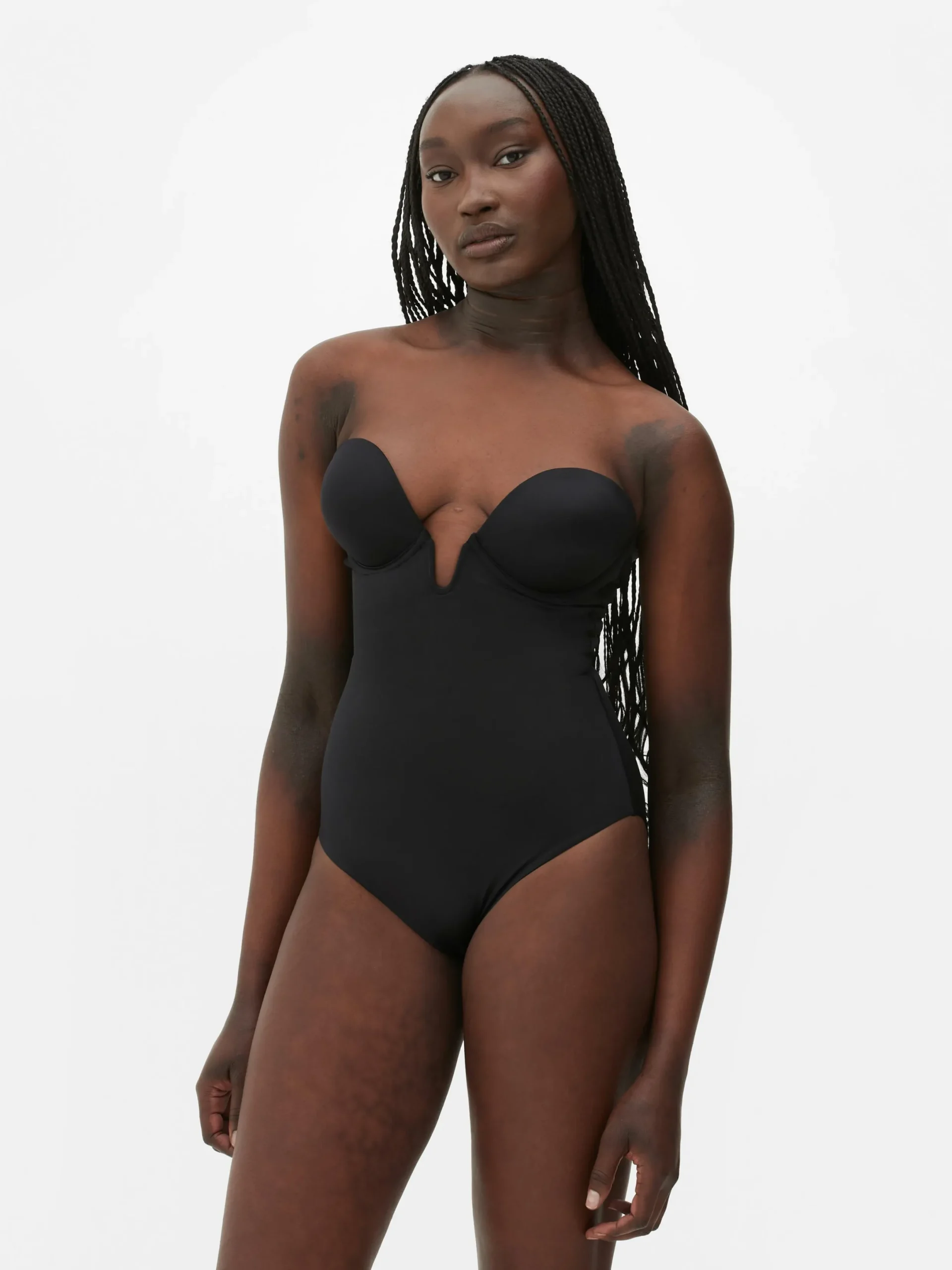 Shapewear|Primark Shapewear-Body Mit Körbchen Und Tiefem Ausschnitt Schwarz