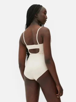 Shapewear|Primark Shapewear-Body Mit Körbchen Und Tiefem Ausschnitt Austerfarben
