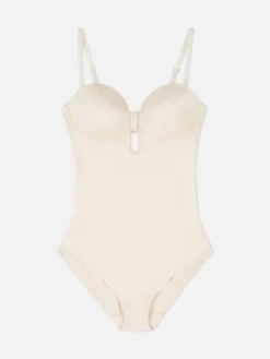 Shapewear|Primark Shapewear-Body Mit Körbchen Und Tiefem Ausschnitt Austerfarben